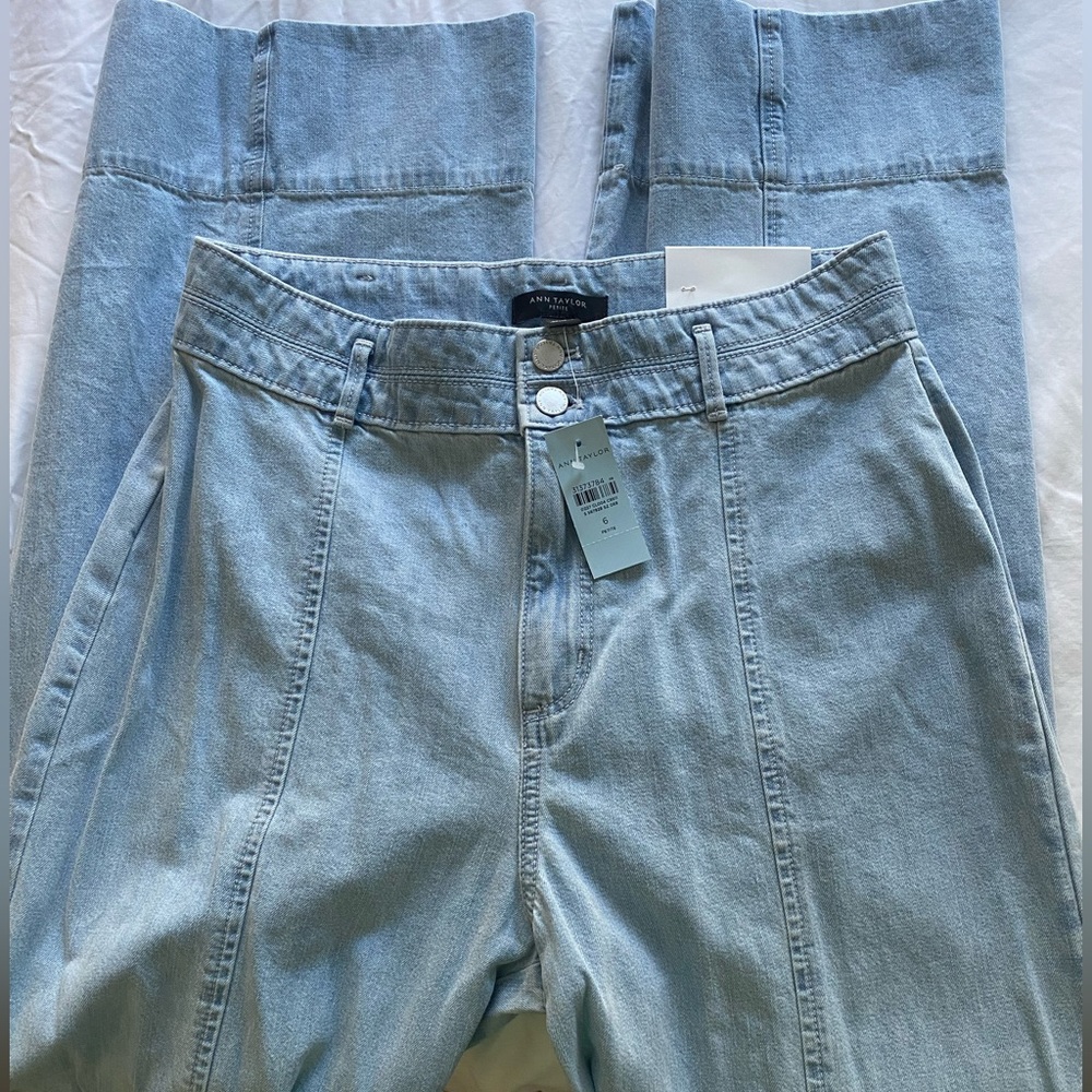 NWT - Ann Taylor wide leg palazzo jeans